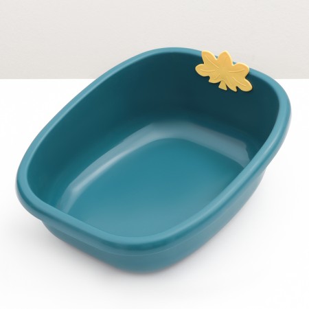 Toilet without an side 41 x 33.5 x 15.5 cm, blue-3