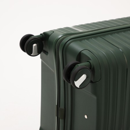 Big suitcase 28 ", lightning department, code castle, 4 wheels, green color-6