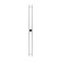 Terminus duo electric heated towel rail "Prof", 1400x110 mm, white matte