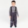 Pants are children insulated, graphite color, height 98 cm