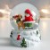 Souvenir Polystone Water Ball "Santa Claus and Deer" 7x6.7x8.8 cm