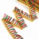 Red-green braid “brushes”, width 4 cm, in package 25 m