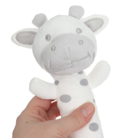 The squeak is a rattle "Layer", with a teether, crumb I-7
