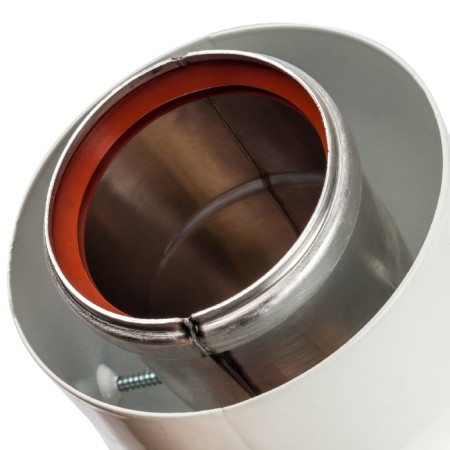 The chimney element coaxial stout SCA-6010-000045, divert 45 °, DN60/100-5