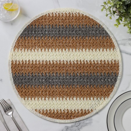 Napkin Serving shares Vincula, D = 38 cm, brown color-1