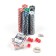 Poker in a metal case (2 decks, chips 300 pcs C/denomination, 5 cubes), 21 x 39.5 cm