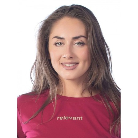 Female suit Relevant, size 46, burgundy color-3