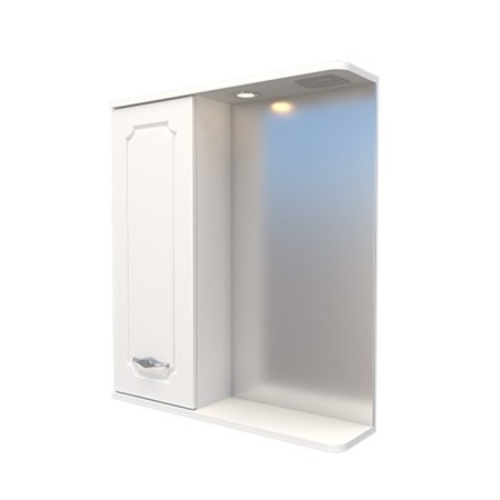 Pint-mirror cabinet (with backlight) left 65 15 cm x 65 cm x 70 cm