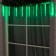 Garland "icicles rhyflated" 2.5 × 0.3 m, IP65, transparent thread, 192 LED, green glow with a drain effect, 12 V