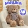 Soft toy "Bear", with a bow in polka dots, 80 cm