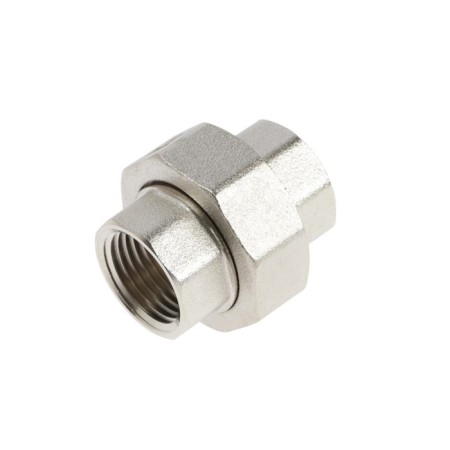 American RTP, 1/2 ", internal/internal carving, straight, nickelled brass, euroglos