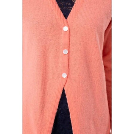 Cardigan female, size 42, coral color-4