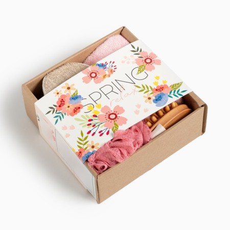 Gift set of Ethel "Spring" towel 30x60 cm and accessories-5