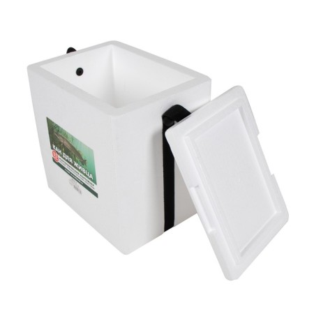 Container isothermal fishing universal kan for live bait from foam, 8.5 liters-5