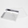 Box for cookies, silver, 18 x 18 x 3 cm