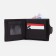 Male purse on a magnet, department for bills, for coins, for maps, dark brown color