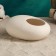 Kashpo - Bonsian "Galka" for cacti and succulents, white, 15x12x6cm