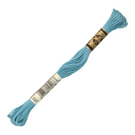 The threads of the DMC 117 (597), 12 pcs. packaged