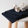 Ethel towel, col. Dark blue, 80x147 cm, 60% linen, 40% HL, 245 g/m2