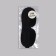 3D sleep mask, on Velcro, 22.5 × 9 cm, black color