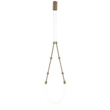 Suspended indigo, 14010/1p Brass. 1x13W, LED, 990LM, 3000-6500K, Radio Radio 2.4G, 398x60x mm, white color