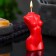 Figure candle "Women's Body No. 1" Red, 9cm