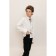 Surchachka upper for ISEE boys, height 146-152 cm, white color