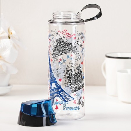 Plastic water bottle "Paris", 750 ml-8