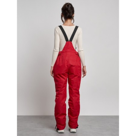 Semi -combinezone ski insulated female winter, size 50, red color-6