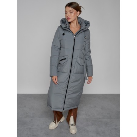 Coat insulated winter female, size 44, color gray color-10