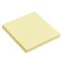 Block with a sticky edge of 76 mm x 76 mm, 80 sheets, pastel, yellow