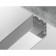 Profile aluminum overhead/suspended ambrella Illumination Profile System, GP3050AL, 2000x45x42 mm, silver color, matte dial