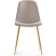 Stol on a metal frame DABL Metal/velor, gold/beige 44x53x86 cm