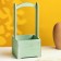 Kashpo - wooden box "Provence" 13.5x13.5x30 cm olive