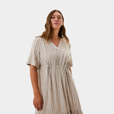 Women's dress on the wrapper Mist Plus-Size, size 50, beige color-2