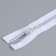 Lightning "Spiral", No. 5, detachable, automatic lock, 40 cm, white/lilac color