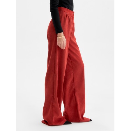 Female Palazzo trousers, minku, brick color, size 42-3