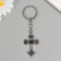 Keychain from the evil eye "openwork cross" 3.5x5 cm