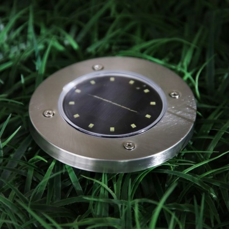 Garden lamp on the sunny battery, 11.5 × 13 × 11.5 cm, 12 LED, glow white glow-2