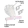 New Year's carnival set "Beauty" (dressing + earrings), white color, for the New Year