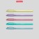 Ballic handle Erichkrause U-109 Pastel Stick & Grip 1.0, Ultra Glide, Blue Ink color