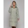 Coat insulated winter female, size 42, green color