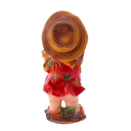 Garden figure "Dwarf with a basket" Small 16x15x39cm-9