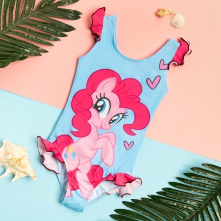Children's swimsuit "Pinkie Pie", my little pony, height 122-128 (34), blue-7