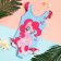 Children's swimsuit "Pinkie Pie", my little pony, height 122-128 (34), blue