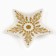 New Year! New Year's ceramic "Snowflake" stand, 8 x 9 cm, white color