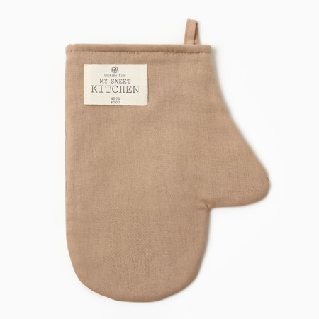 Ethel Ethel mittens, col. Beige, 20x28 cm, 70% HL, 30% flax, gut 250 g/m2