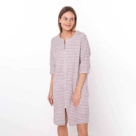 Women's robe, coffee color, size 54-1