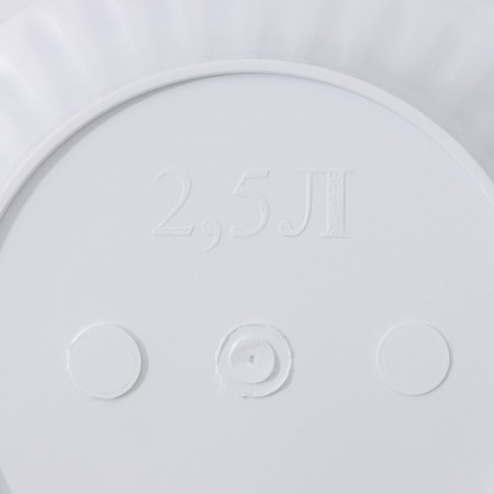 Pot with the pallet "Angara", 2.5 l, the color is white-4