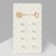 Pusets 4 pairs "Romance" Love, white-radiant color in silver